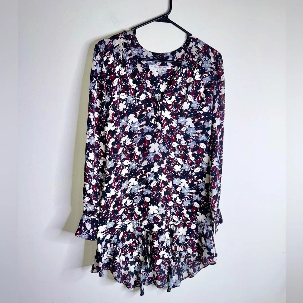 Veronica Beard Franklin Printed Silk Dress - Picture 4 of 11